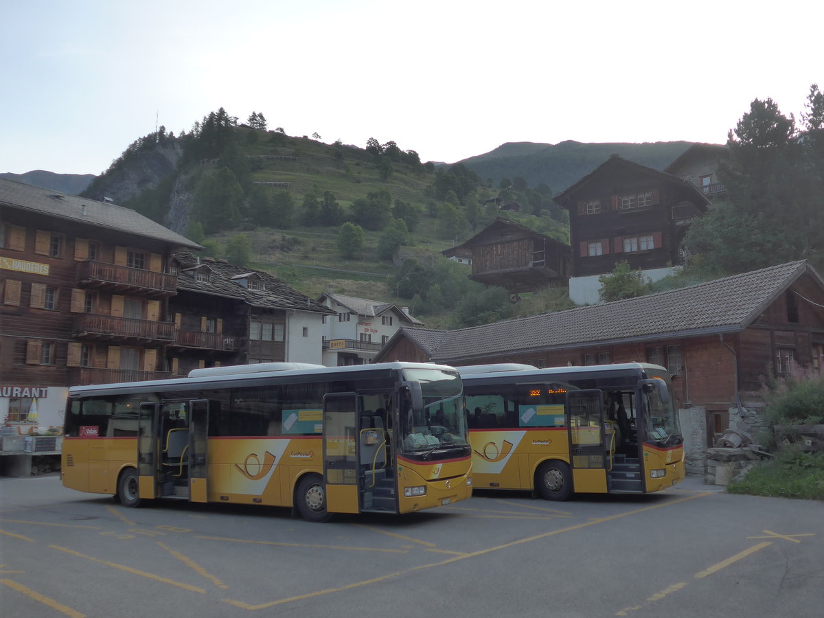 (184'118) - PostAuto Wallis - Nr. 6/VS 355'168 - Irisbus am 25. August 2017 in Les Haud�res, Post
