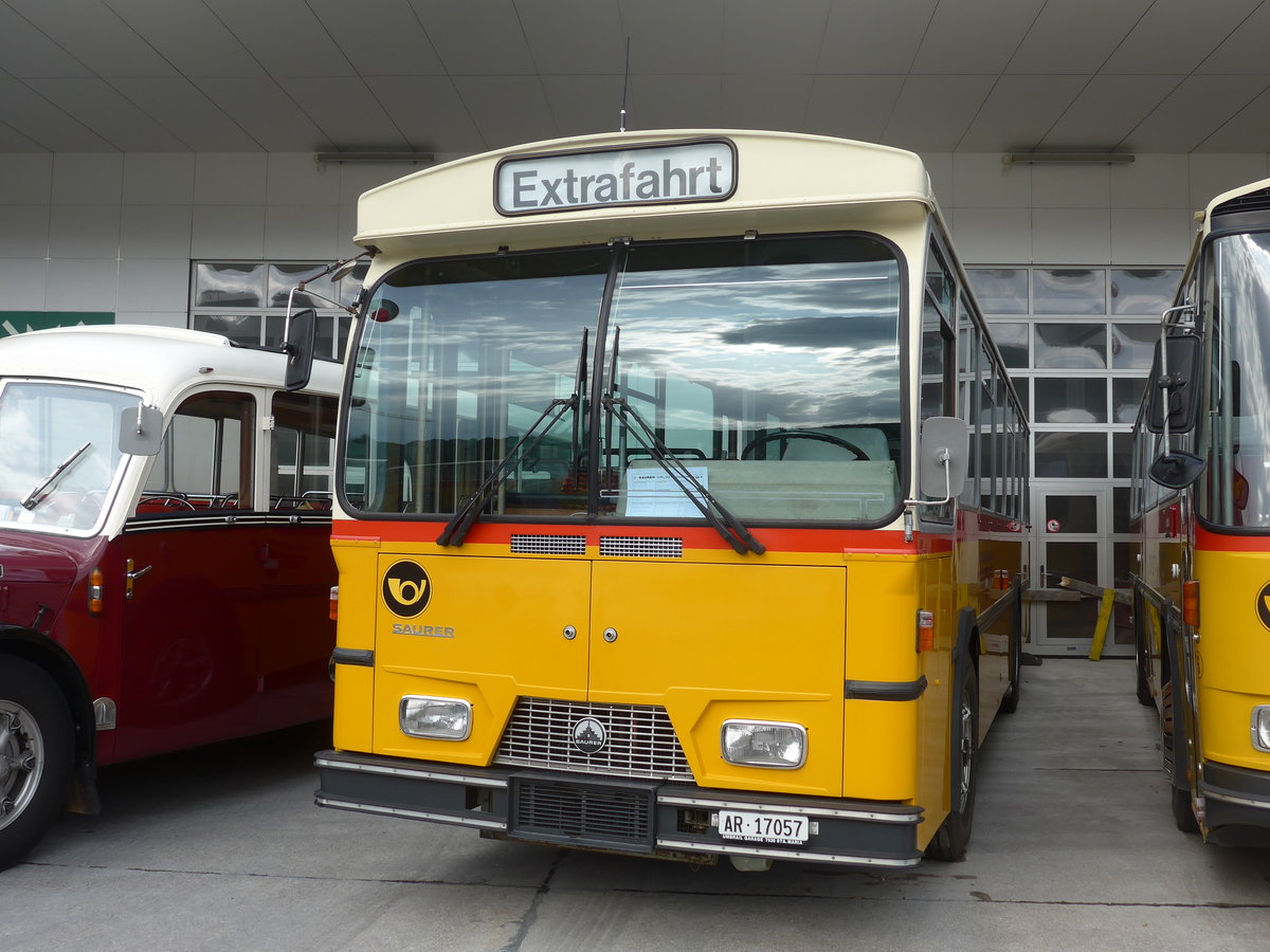 (184'315) - Osthues, Teufen - Nr. 15/AR 17'057 - Saurer-Leyland/Hess (ex AVG Grindelwald Nr. 15; ex RhV Altst�tten Nr. 42) am 26. August 2017 in Oberkirch, CAMPUS Sursee