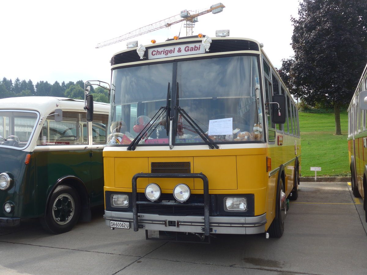 (184'321) - Oberh�nsli, Thayngen - SH 60'062 U - FBW/T�scher (ex Bus-Halter, Wil Nr. 9) am 26. August 2017 in Oberkirch, CAMPUS Sursee