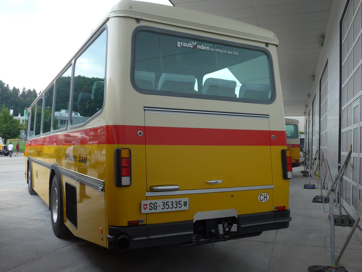 (184'372) - Dornbierer, Thal - SG 35'335 - Saurer/R&J (ex FRAM Drachten/NL Nr. 24; ex Post
Auto Graub�nden; ex P 24'367) am 26. August 2017 in Oberkirch, CAMPUS Sursee