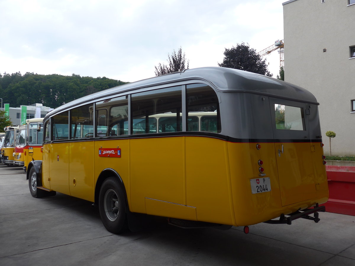 (184'379) - Schmutz, Vaulruz -  P 2044  - Saurer/Saurer (ex Nestl�; ex P 23'019; ex P 2044) am 26. August 2017 in Oberkirch, CAMPUS Sursee