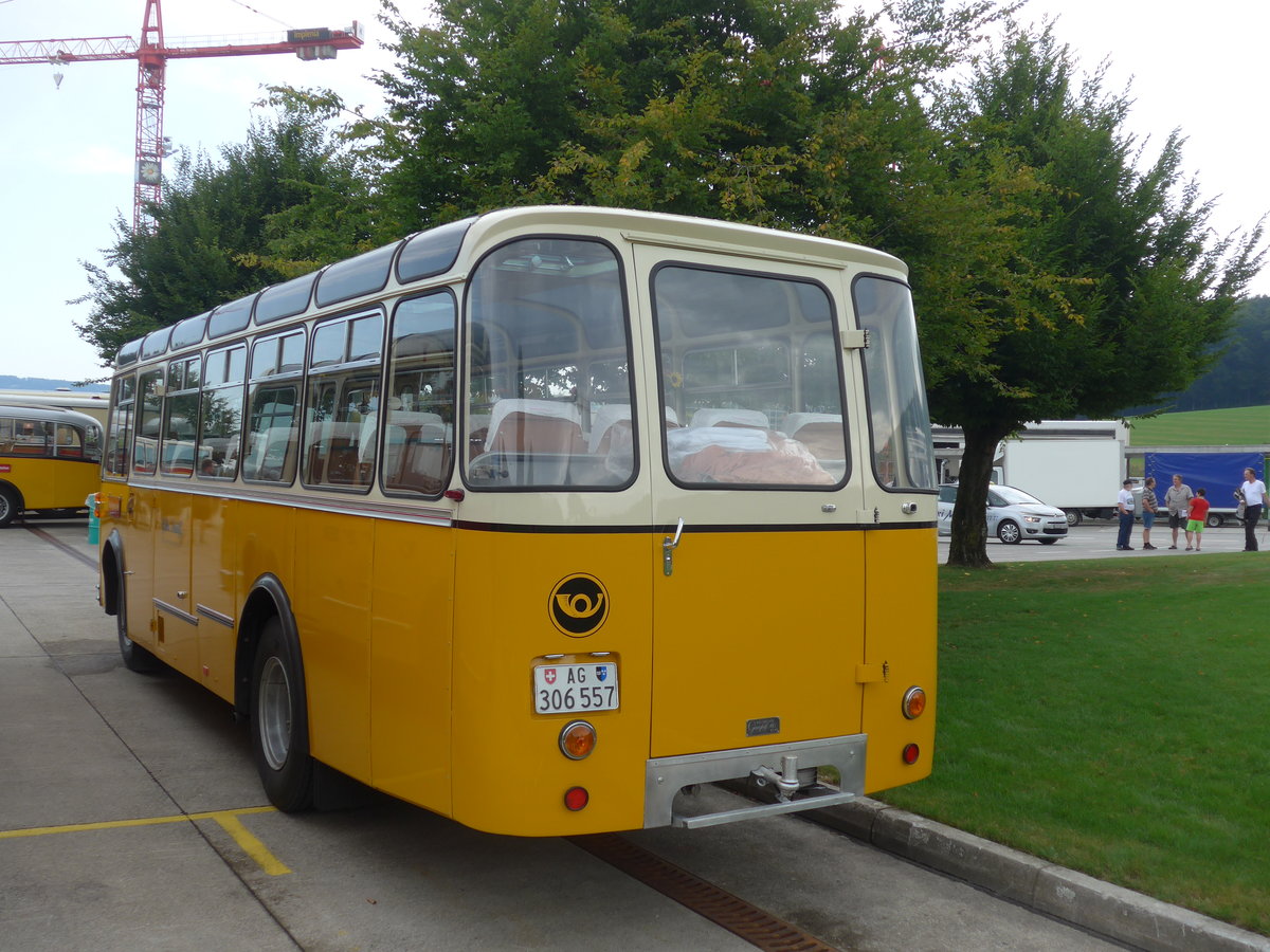 (184'386) - Streiff, Gelterkinden - AG 306'557 - Saurer/Gangloff (ex Oldie-Tours Z�risee, Wollerau; ex OTAG, Wald; ex Leibundgut, Obergoldbach; ex Krebs, Belpberg) am 26. August 2017 in Oberkirch, CAMPUS Sursee