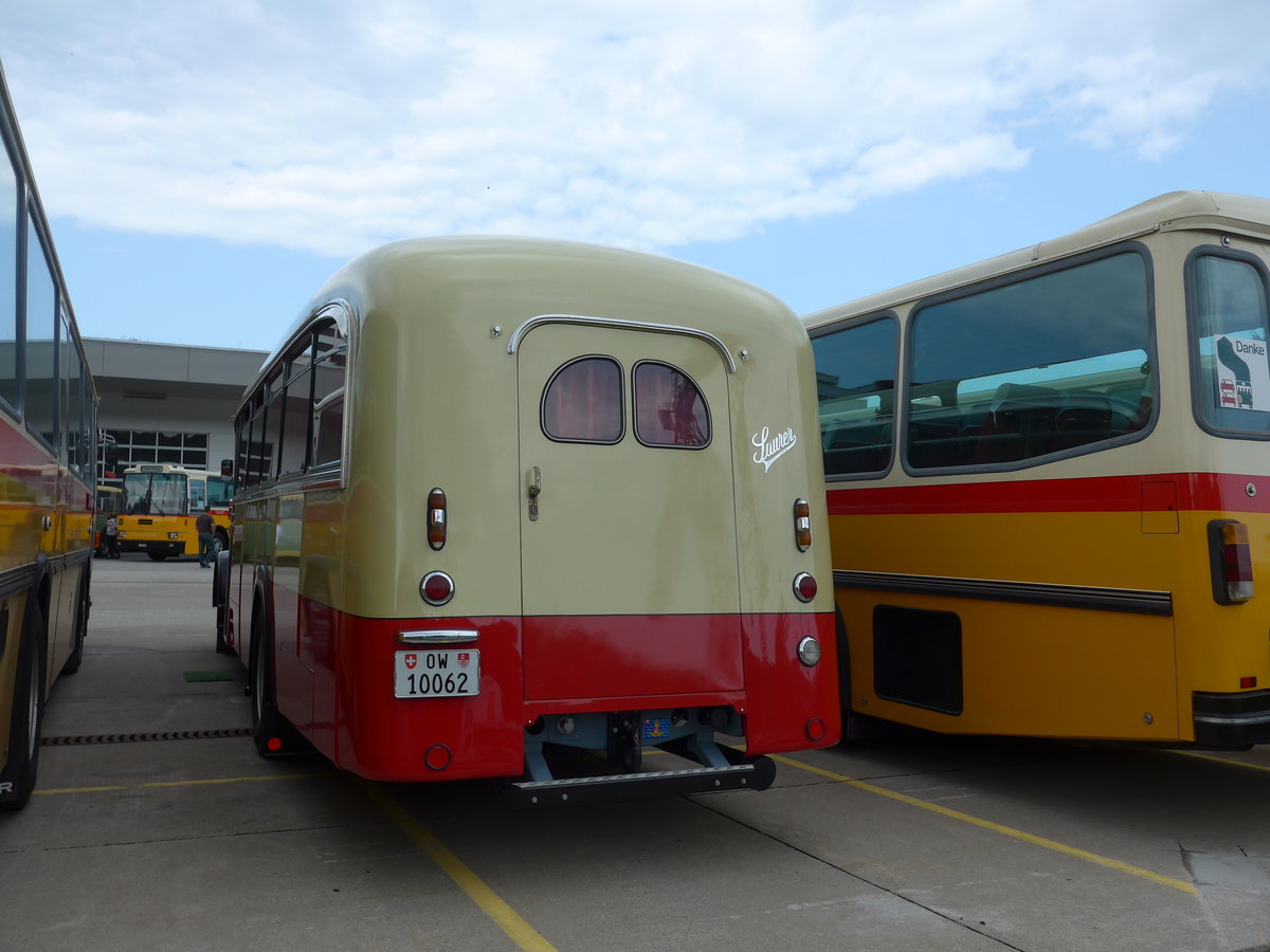 (184'389) - Imfeld, Sachseln - OW 10'062 - Saurer/T�scher (ex L�tscher, Neuheim) am 26. August 2017 in Oberkirch, CAMPUS Sursee