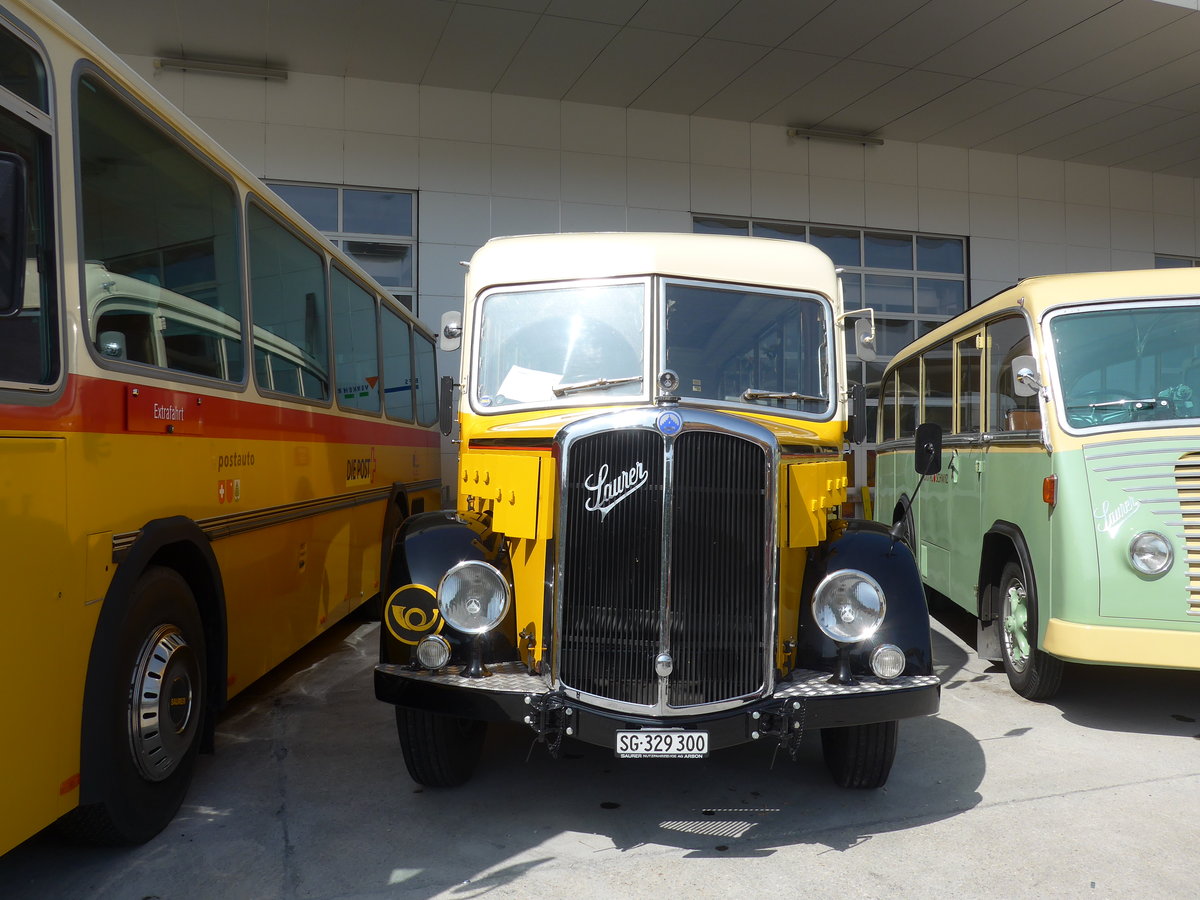 (184'463) - Baumgartner, Horn - SG 329'300 - Saurer/T�scher (ex Bucheli, Kriens Nr. 10; ex Gr�ni, Udligenswil) am 26. August 2017 in Oberkirch, CAMPUS Sursee