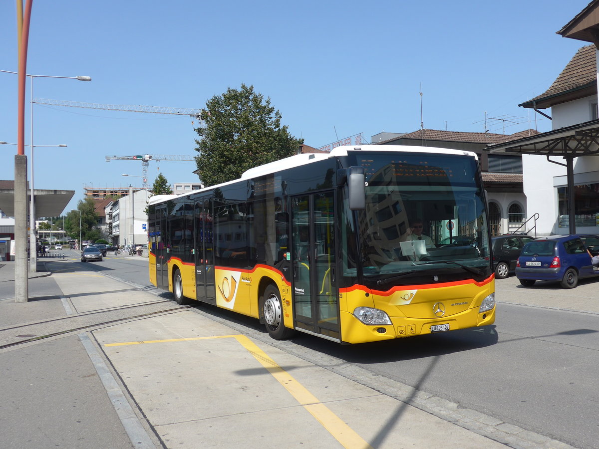 (184'493) - H�fliger, Sursee - Nr. 29/LU 196'102 - Mercedes am 26. August 2017 beim Bahnhof Sursee