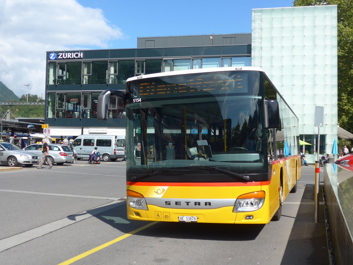 (184'597) - Fl�ck, Brienz - Nr. 0/BE 13'878 - Setra am 3. September 2017 beim Bahnhof Interlaken Ost