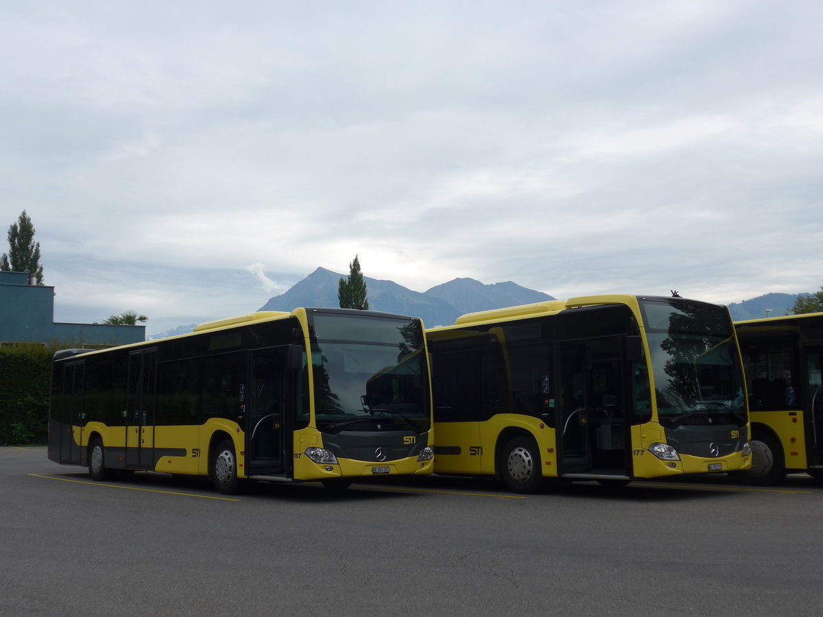 (184'669) - STI Thun - Nr. 187/BE 804'187 - Mercedes am 4. September 2017 bei der Schiffl�ndte Thun