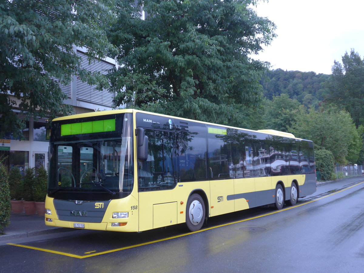 (184'702) - STI Thun - Nr. 158/BE 752'158 - MAN am 10. September 2017 bei der Schiffl�ndte Thun