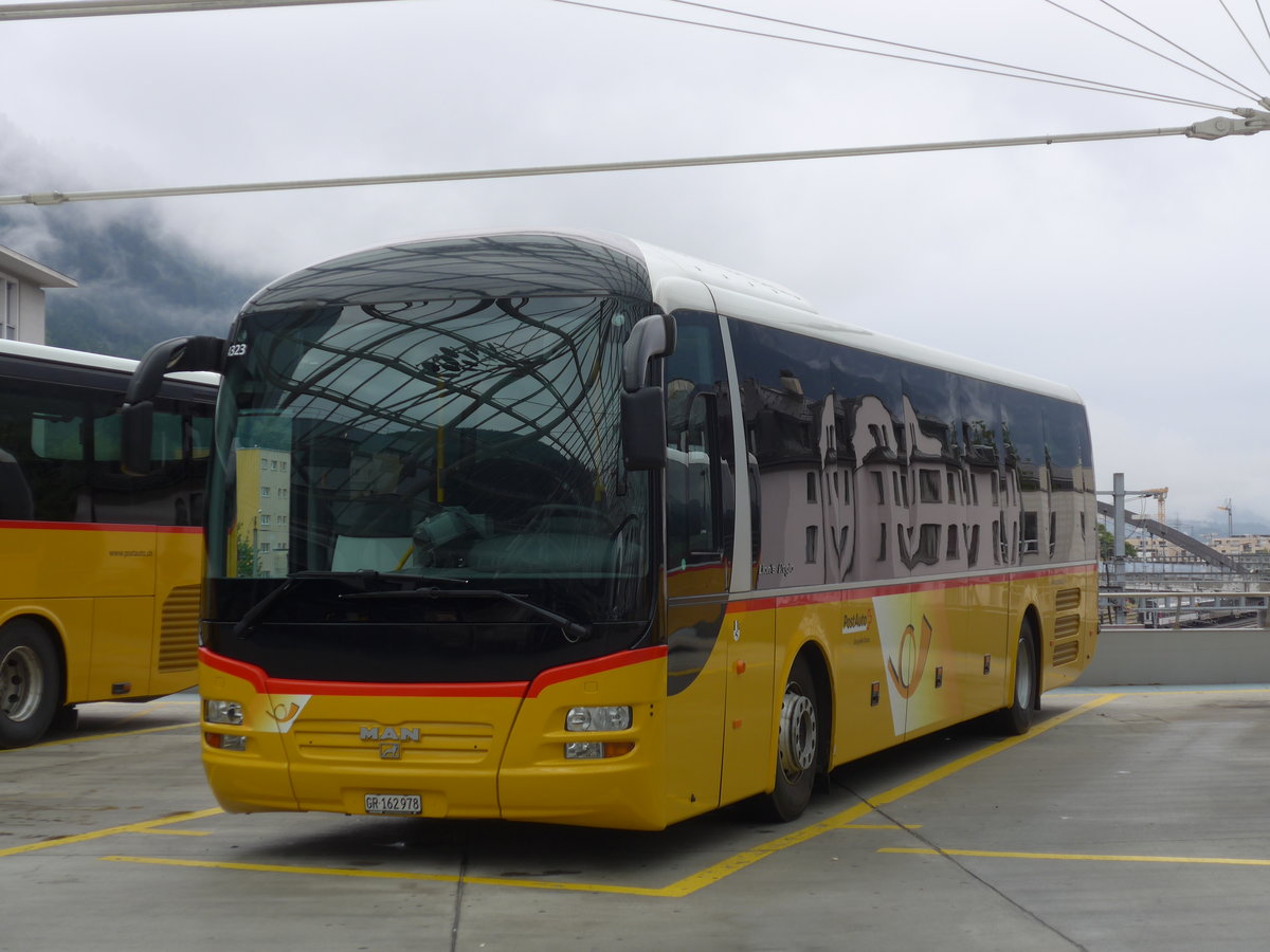(184'772) - PostAuto Graub�nden - GR 162'978 - MAN am 16. September 2017 in Chur, Postautostation