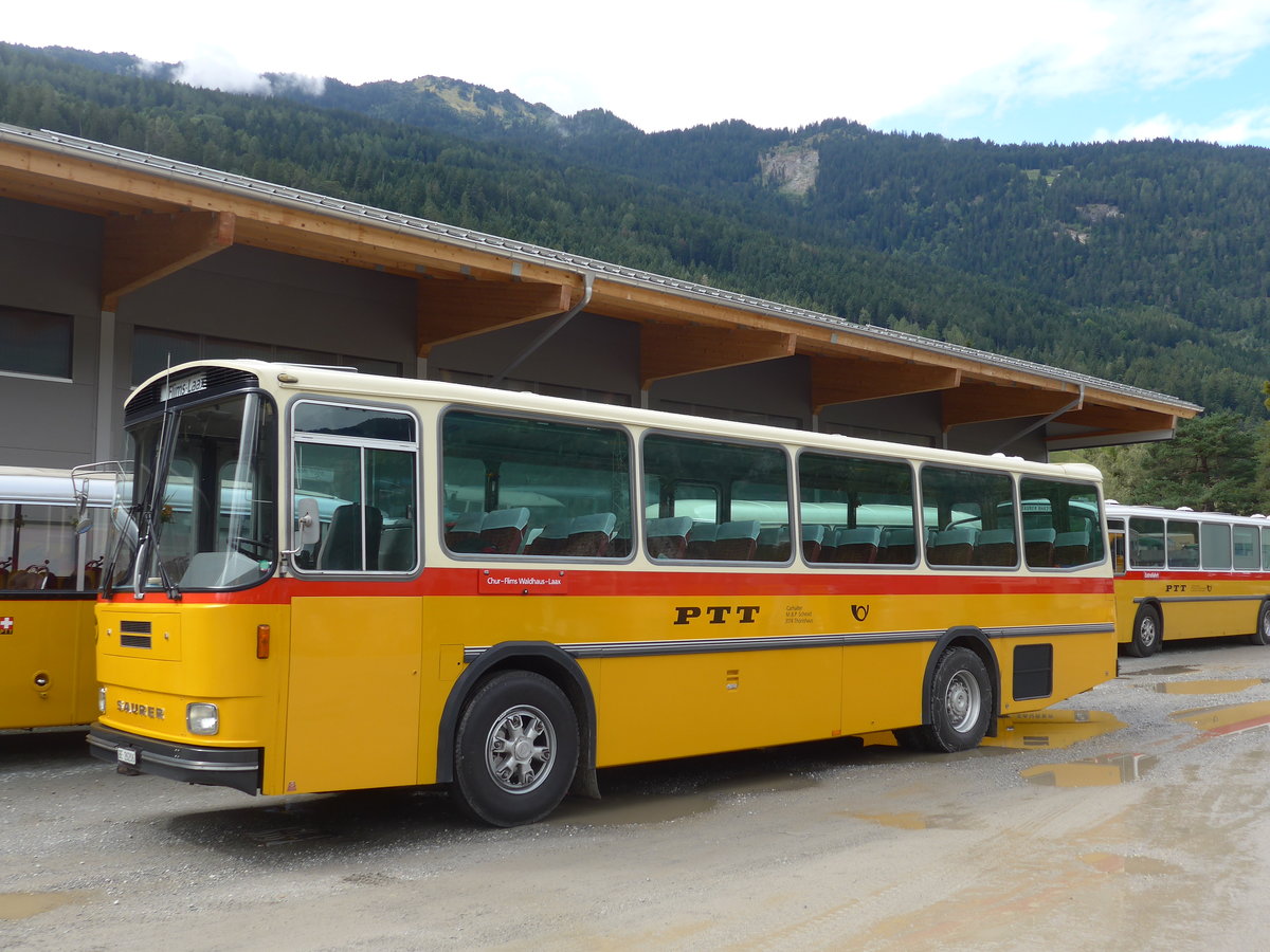 (185'009) - Schmid, Th�rishaus - BE 26'206 - Saurer/T�scher (ex P 24'244) am 16. September 2017 in Cazis, B�ndner Arena