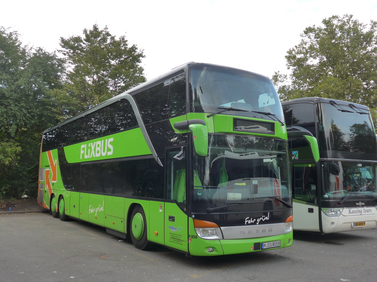 (185'057) - Aus Deutschland: Albus, M�nchen - Nr. M8058/M-EU 8058 - Setra am 16. September 2017 in Z�rich, Sihlquai