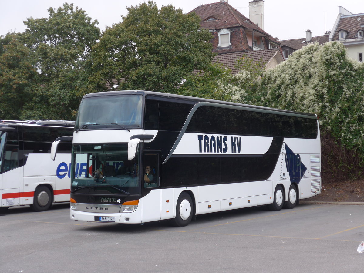 (185'069) - Aus Tschechien: Trans KV, Karlovy Vary - 3K8 0177 - Setra am 16. September 2017 in Z�rich, Sihlquai