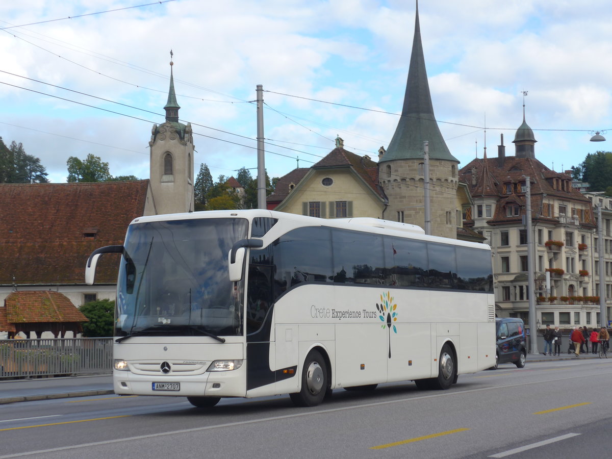 (185'134) - Aus Griechenland: Crete, Nikolaos - ANM-2707 - Mercedes am 18. September 2017 in Luzern, Bahnhofbr�cke