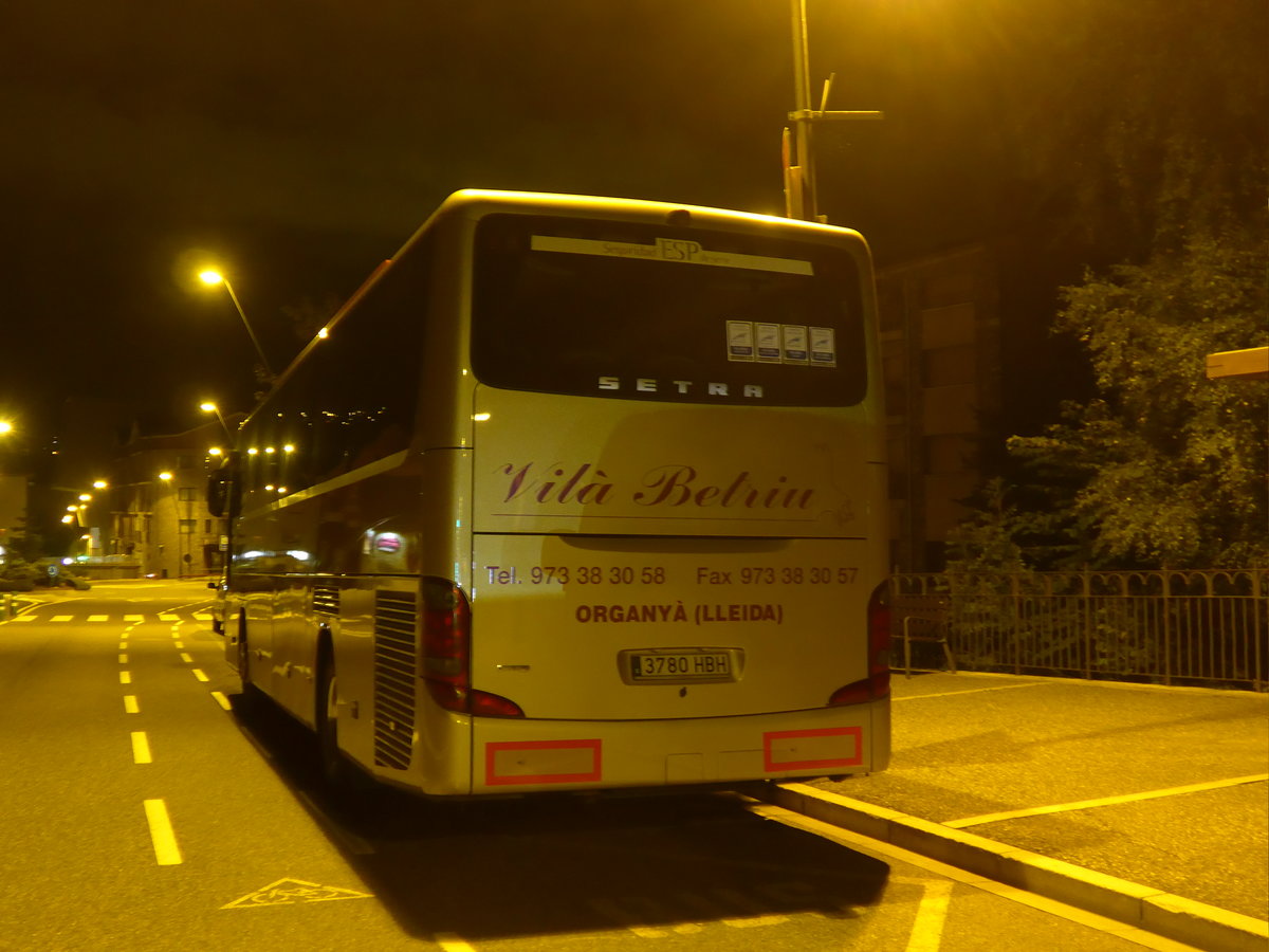 (185'285) - Aus Spanien: Vil� Betriu, Organy� - 3780 HBH - Setra am 26. September 2017 in La Massana