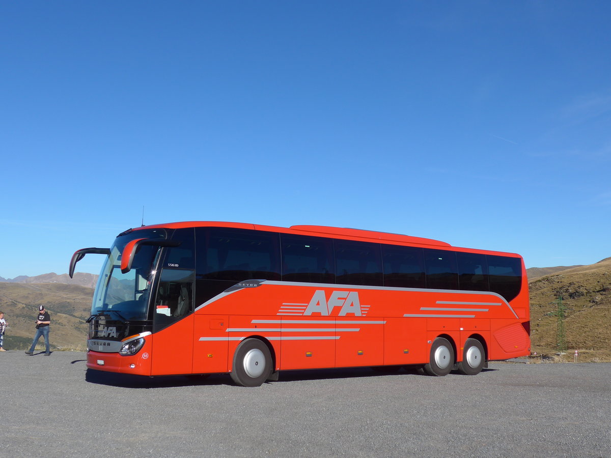 (185'613) - Aus der Schweiz: AFA Adelboden - Nr. 16/BE 21'181 - Setra am 29. September 2017 auf dem Port d'Envalira, 2408 Meter �ber Meer