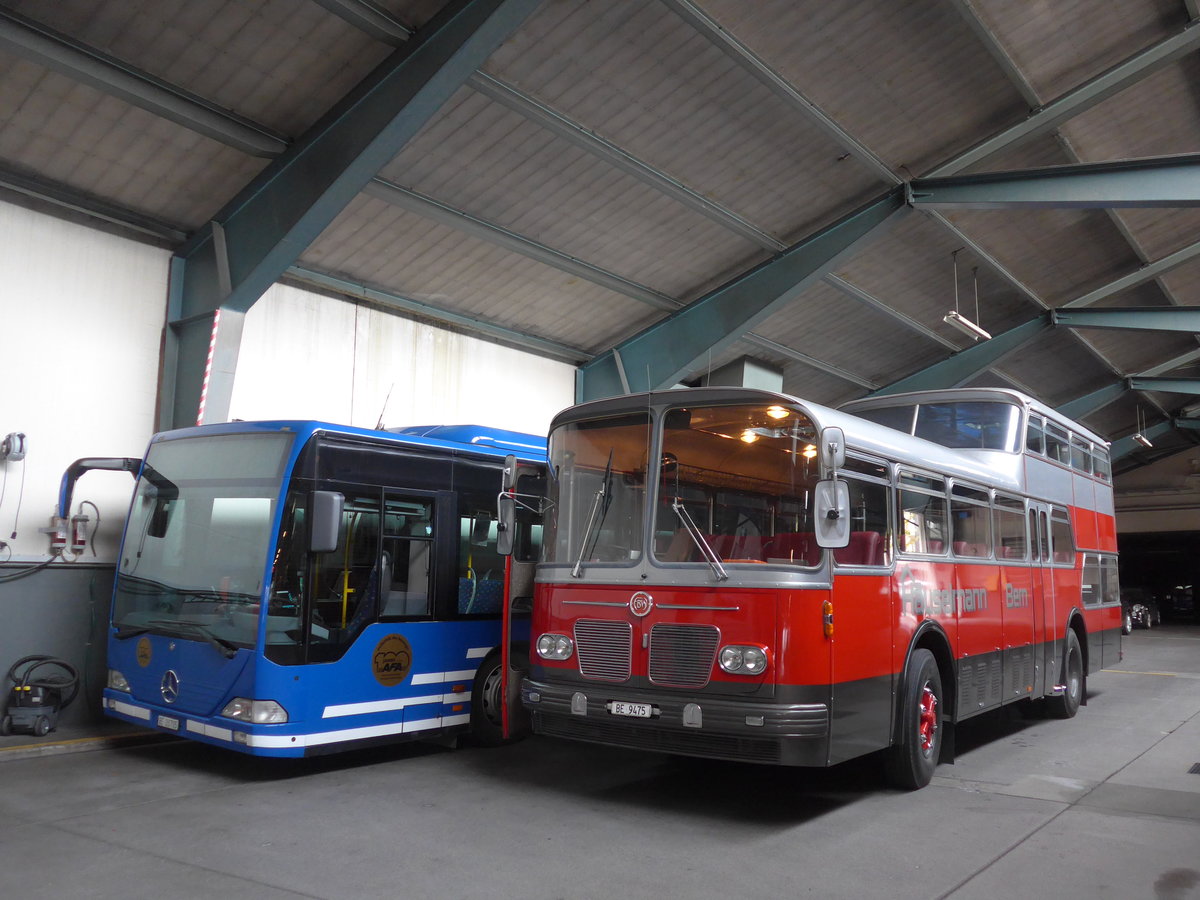 (185'816) - H�uselmann, Bern - Nr. 26/BE 9475 - FBW/Vetter-R&J Anderthalbdecker (ex AFA Adelboden Nr. 9) am 8. Oktober 2017 in Adelboden, Busstation