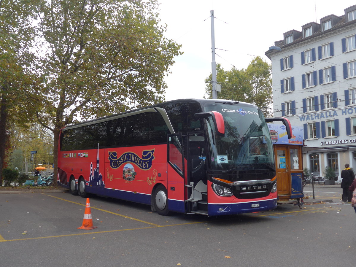 (186'159) - Meier, Z�rich - ZH 301'569 - Setra am 27. Oktober 2017 in Z�rich, Sihlquai