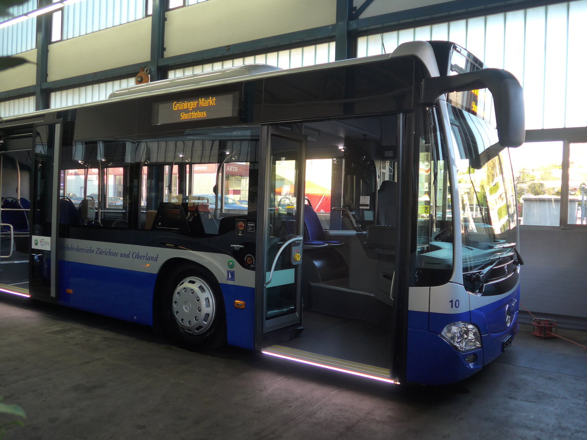 (186'226) - VZO Gr�ningen - Nr. 10 - Mercedes am 3. November 2017 in Kloten, EvoBus (Teilaufnahme)