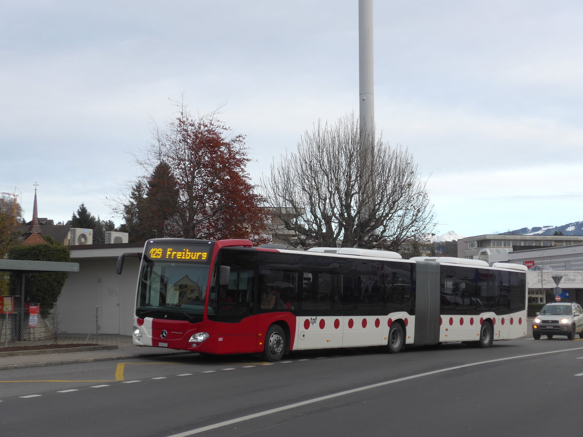 (186'694) - TPF Fribourg - Nr. 165/FR 300'293 - Mercedes am 27. November 2017 in Marly, Marly-Cit�