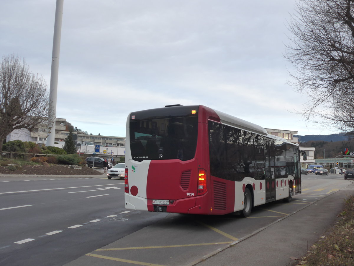 (186'695) - TPF Fribourg - Nr. 1014/FR 300'310 - Mercedes am 27. November 2017 in Marly, Marly-Cit�