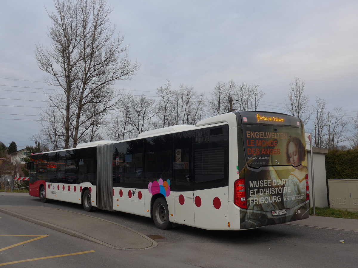 (186'709) - TPF Fribourg - Nr. 558/FR 300'414 - Mercedes am 27. November 2017 in Marly, G�rin