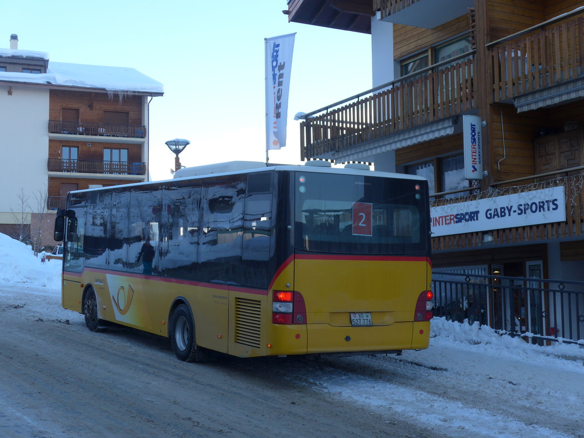 (186'973) - MOB Montreux - Nr. 12/VD 527'776 - MAN/G�ppel am 17. Dezember 2017 in Haute-Nendaz, T�l�cabine (Einsatz Lathion)