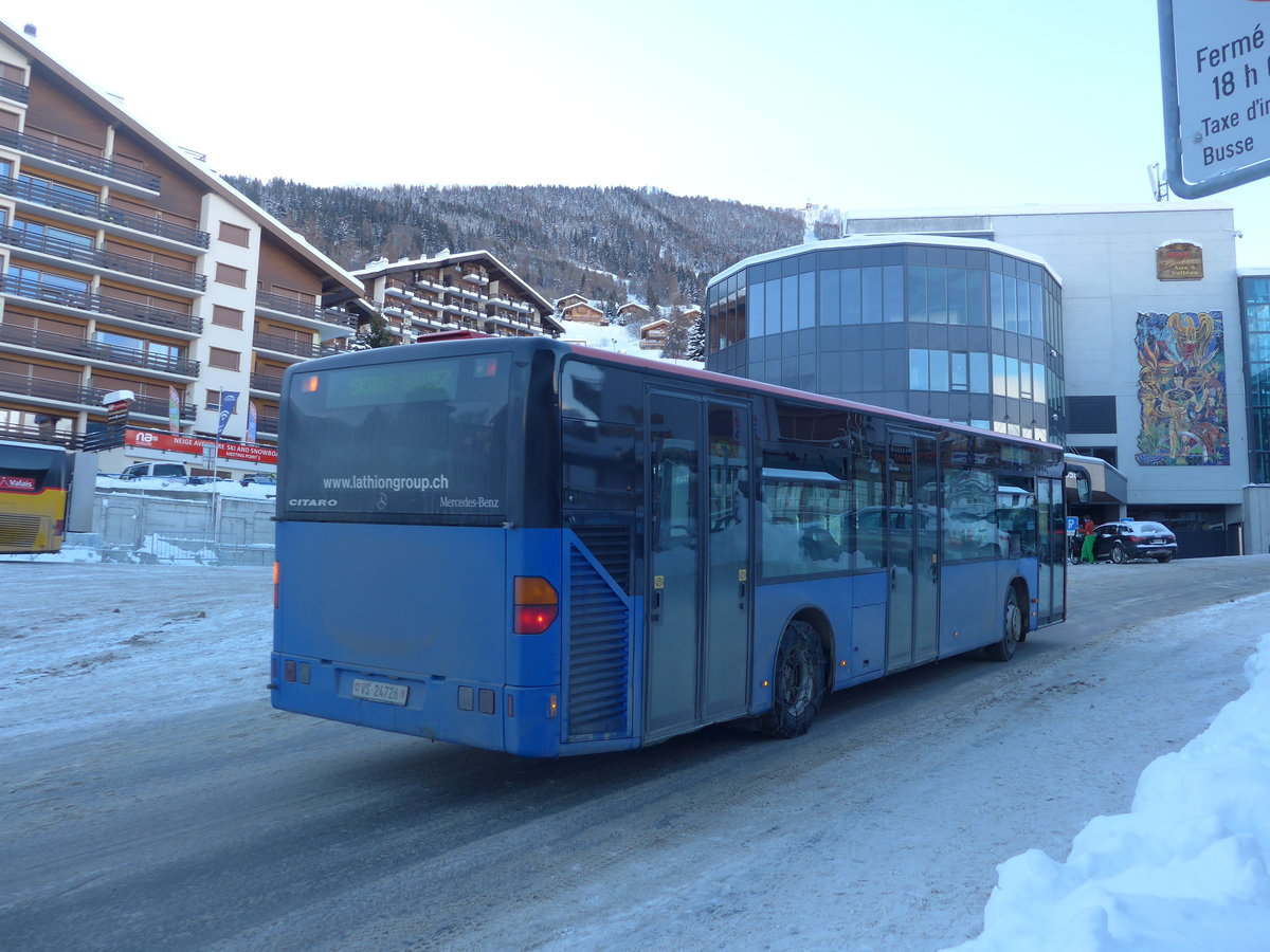 (186'981) - Lathion, Sion - Nr. 5/VS 24'726 - Mercedes (ex Chrisma, St. Moritz Nr. 1) am 17. Dezember 2017 in Haute-Nendaz, T�l�cabine