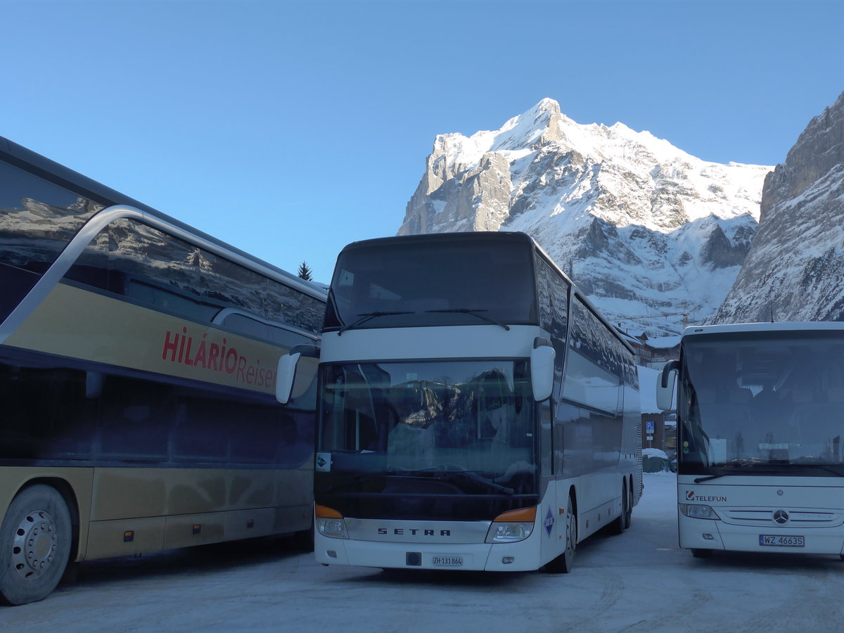 (187'321) - Meier, Z�rich - ZH 131'864 - Setra am 24. Dezember 2017 in Grindelwald Grund