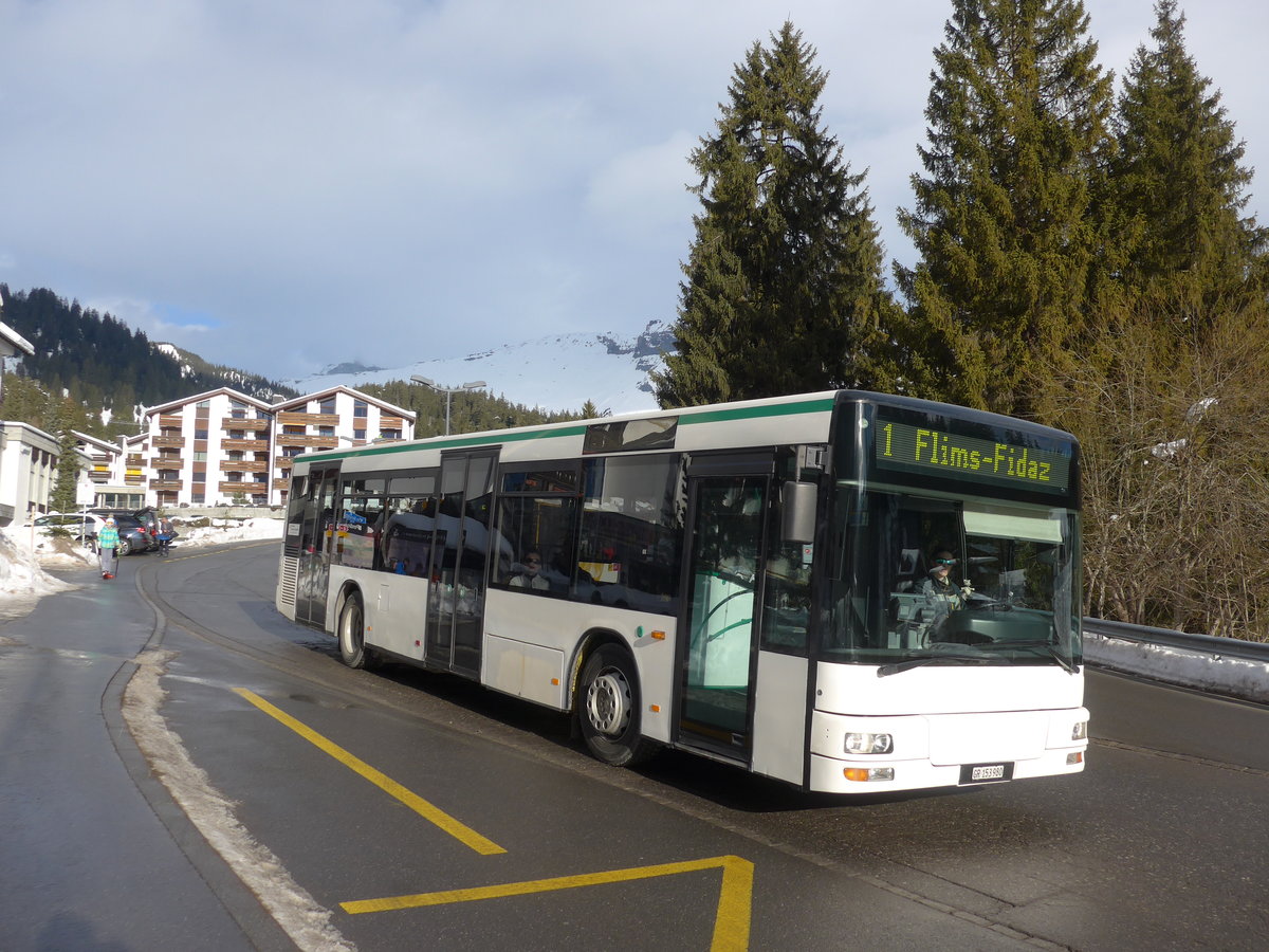 (187'368) - Stuppan, Flims - GR 153'980 - MAN (ex TN Neuch�tel Nr. 226) am 26. Dezember 2017 in Laax, Bergbahnen