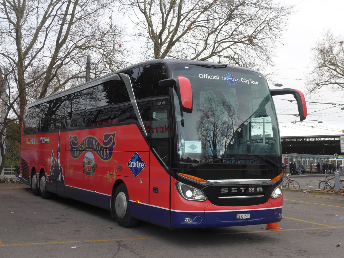 (187'458) - Meier, Z�rich - ZH 301'569 - Setra am 26. Dezember 2017 in Z�rich, Sihlquai