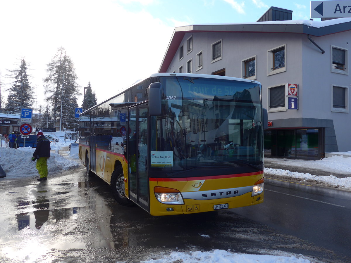 (187'569) - PostAuto Graub�nden - GR 102'373 - Setra am 1. Januar 2018 in Lenzerheide, Post