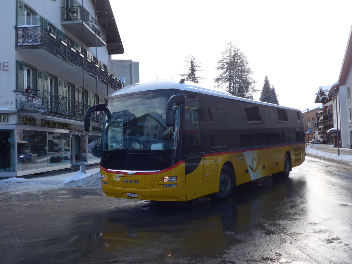 (187'571) - PostAuto Graub�nden - GR 173'207 - MAN am 1. Januar 2018 in Lenzerheide, Post