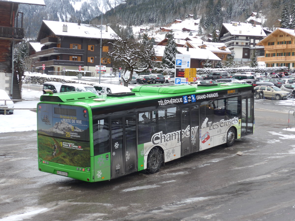(187'998) - TPC Aigle - Nr. 17/VS 353'316 - Solaris am 20. Januar 2018 beim Bahnhof Champ�ry