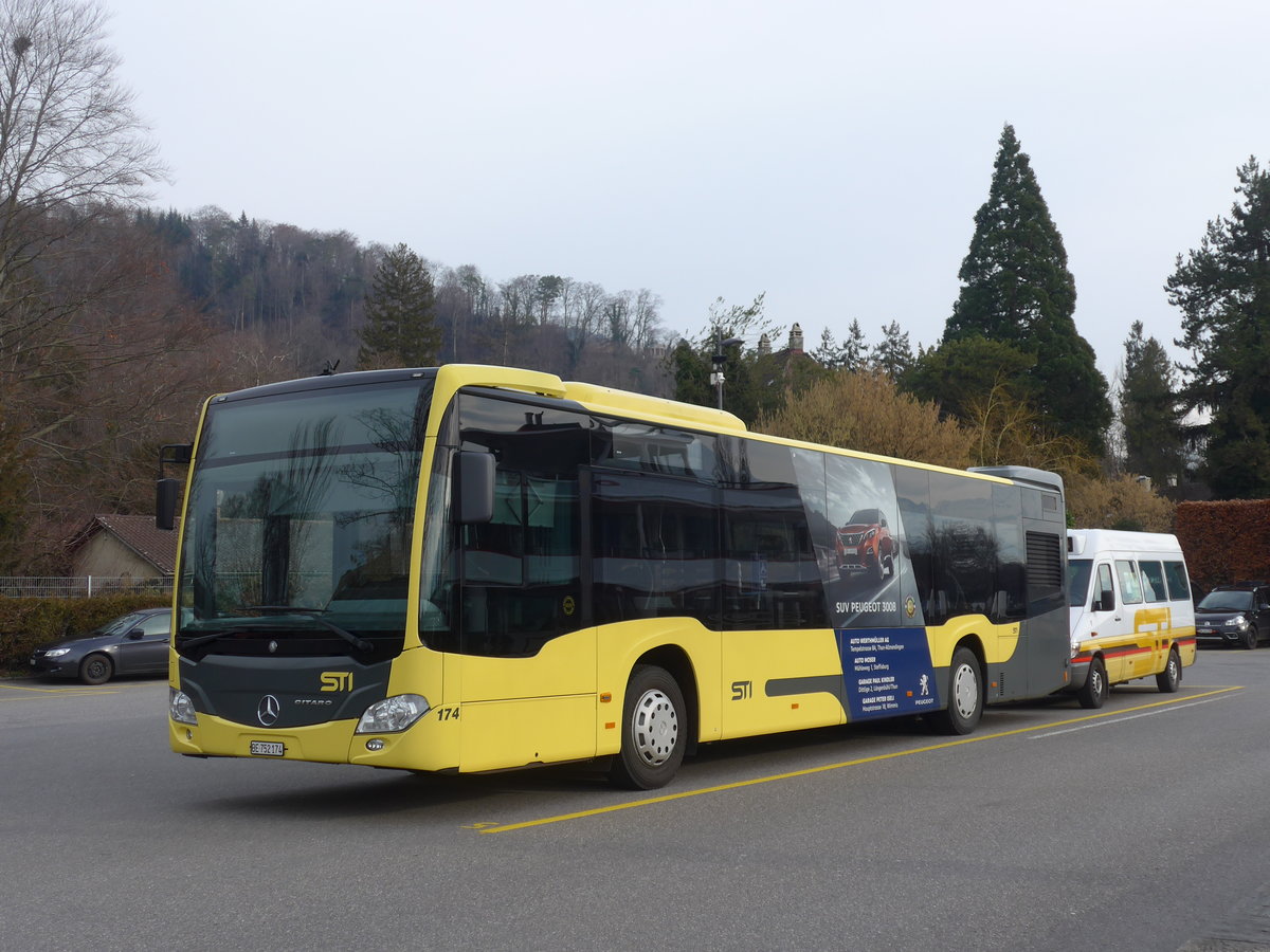 (188'276) - STI Thun - Nr. 174/BE 752'174 - Mercedes am 5. Februar 2018 bei der Schiffl�ndte Thun