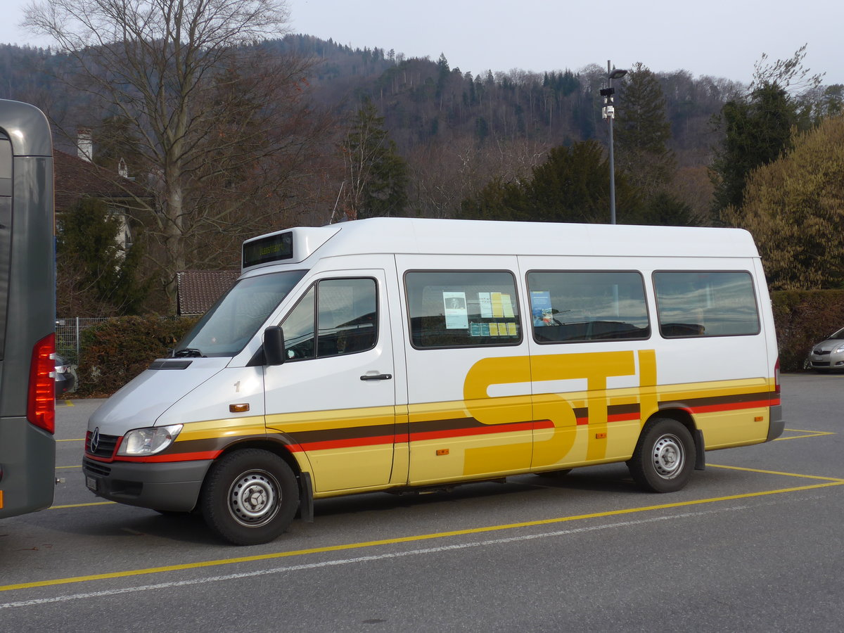 (188'277) - STI Thun - Nr. 1/BE 300'401 - Mercedes am 5. Februar 2018 bei der Schiffl�ndte Thun