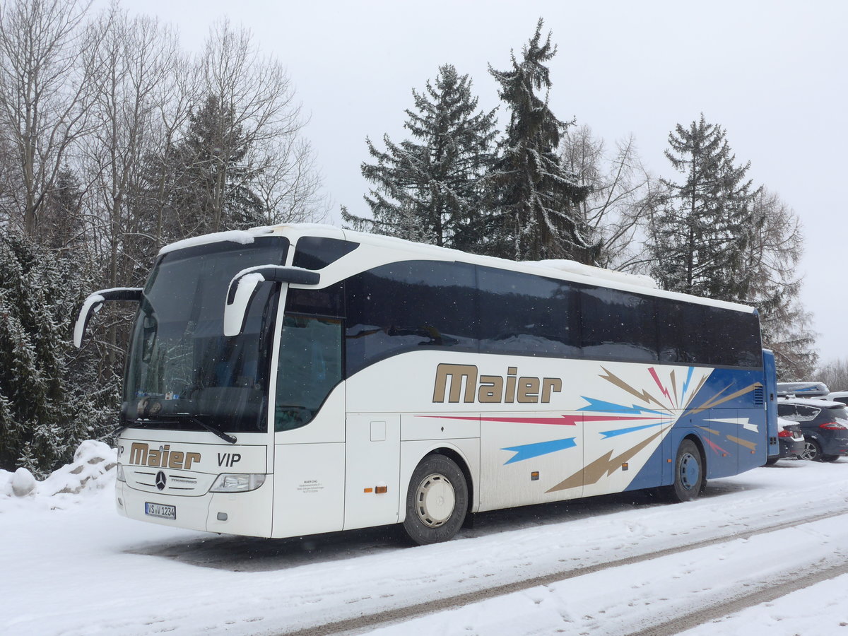 (188'384) - Aus Deutschland: Maier, Villingen - VS-V 1234 - Mercedes am 11. Februar 2018 in Mayens-de-l'Ours, T�l�cabine