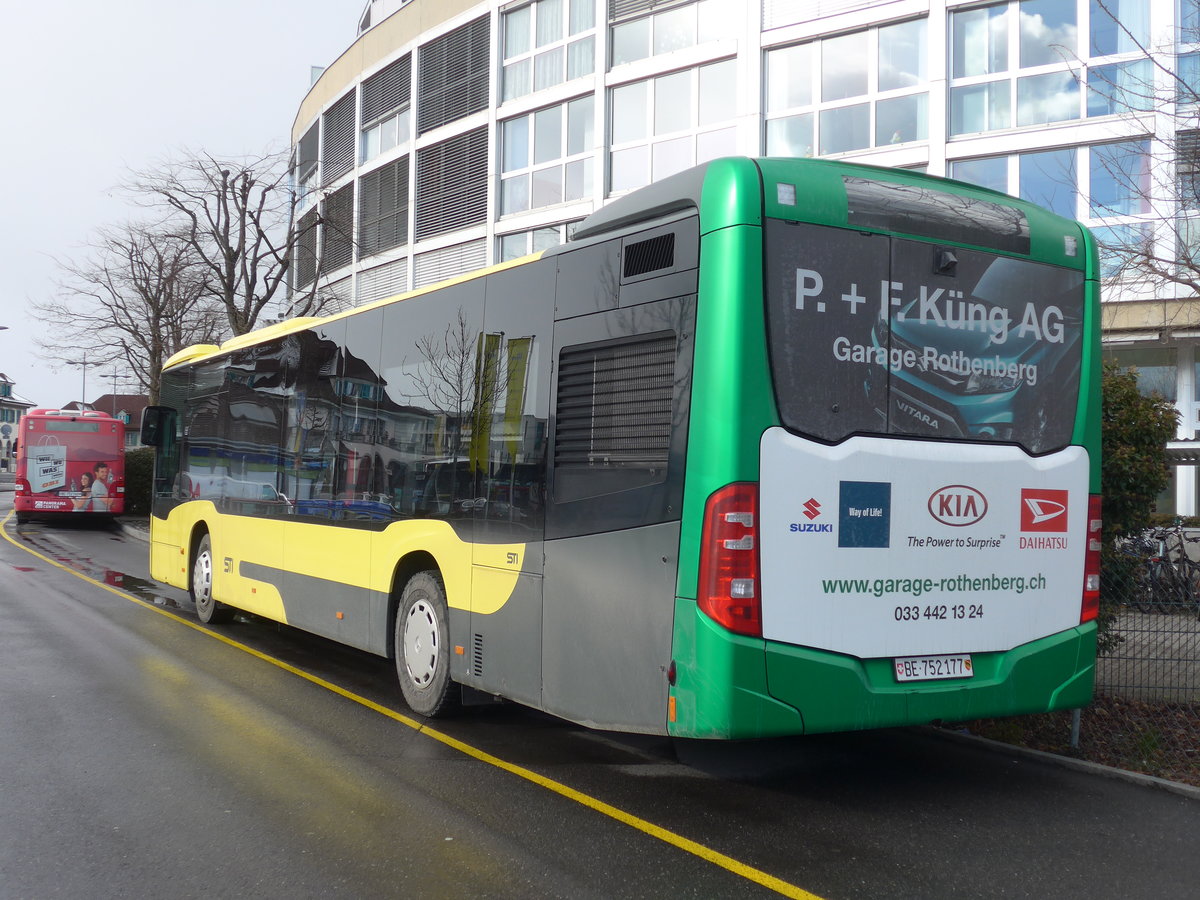 (188'486) - STI Thun - Nr. 177/BE 752'177 - Mercedes am 12. Februar 2018 bei der Schiffl�ndte Thun