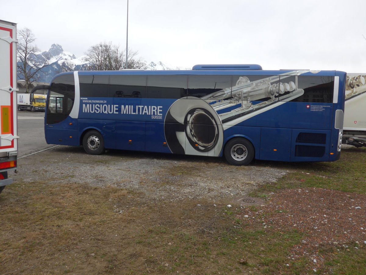 (189'126) - Schweizer Armee - M+5592 - Scania am 11. M�rz 2018 in Thun, Waffenplatz