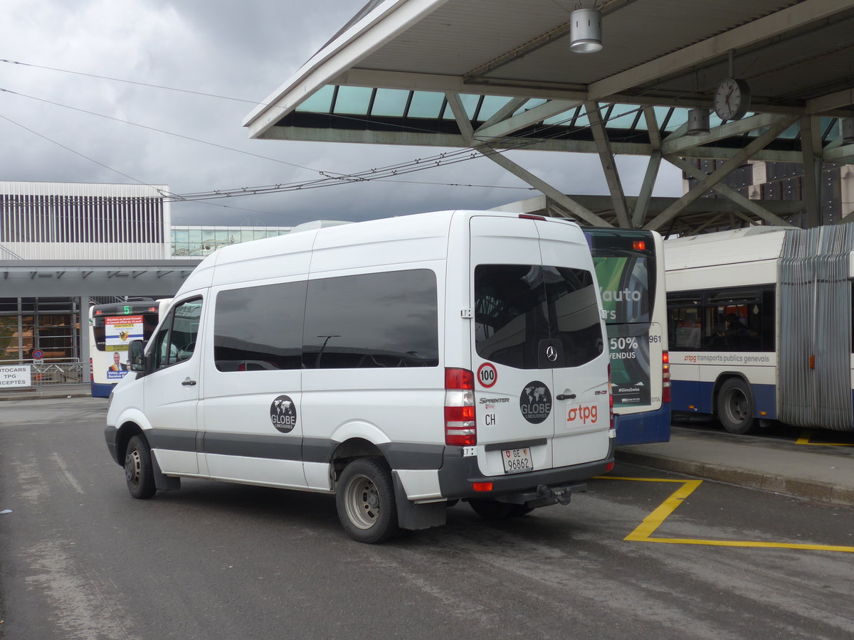 (189'290) - Globe-Limo, Gen�ve - GE 96'862 - Mercedes am 12. M�rz 2018 in Gen�ve, A�roport