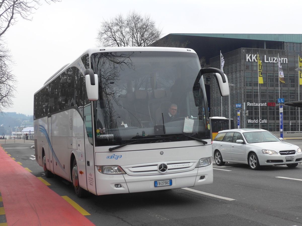 (189'317) - Aus Italien: atp, Formia - FB-273 RC - Mercedes am 17. M�rz 2018 beim Bahnhof Luzern