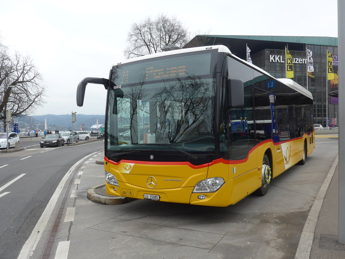 (189'419) - Bucheli, Kriens - Nr. 29/LU 15'085 - Mercedes am 17. M�rz 2018 beim Bahnhof Luzern