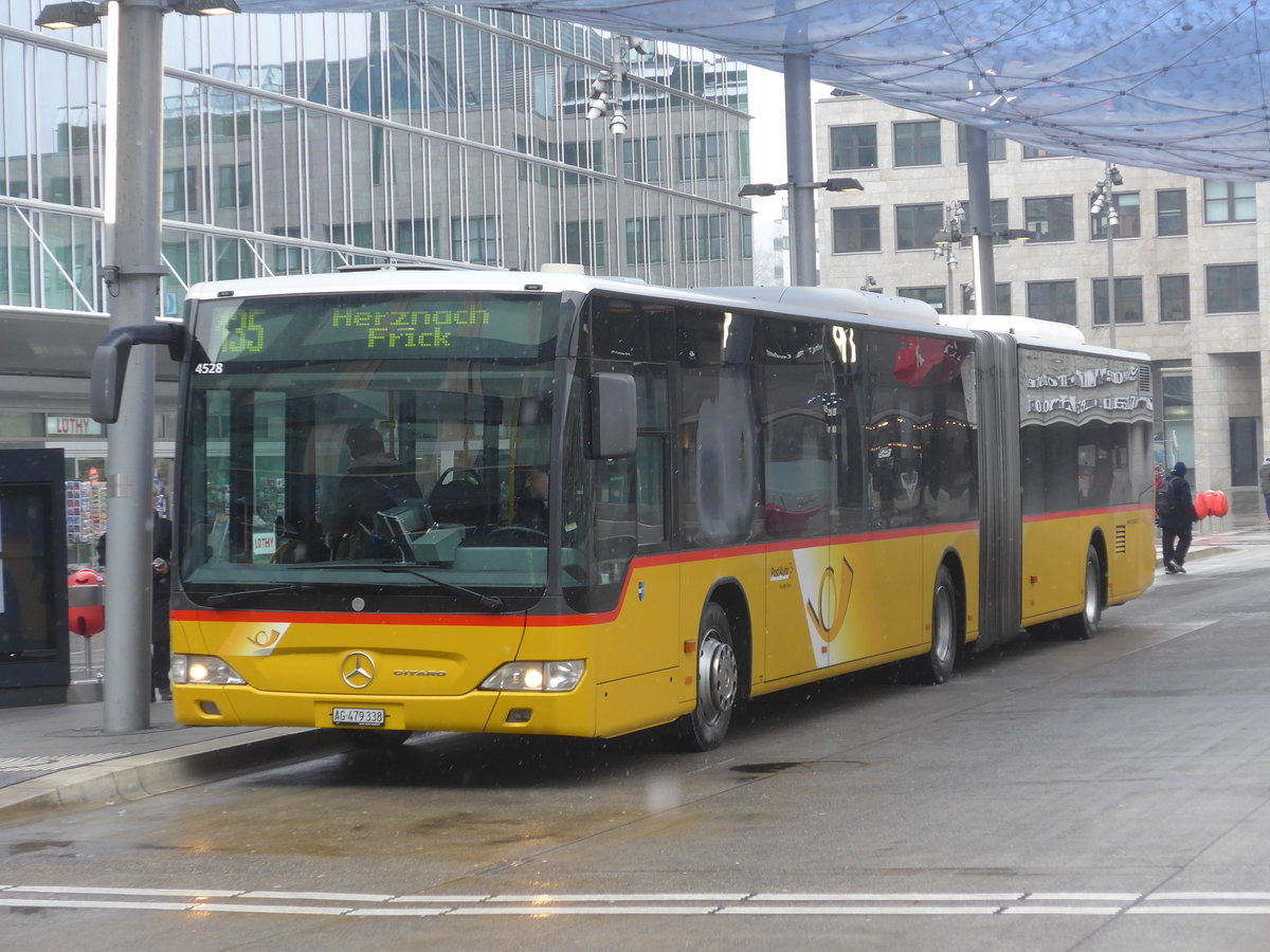 (189'463) - PostAuto Nordschweiz - AG 479'338 - Mercedes (ex SO 149'615) am 19. M�rz 2018 beim Bahnhof Aarau