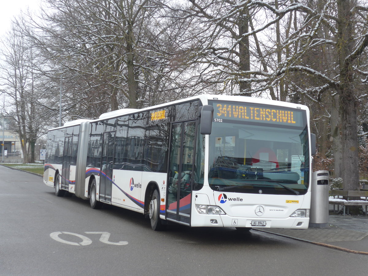 (189'492) - Geissmann, H�gglingen - AG 8942 - Mercedes am 19. M�rz 2018 beim Bahnhof Wohlen