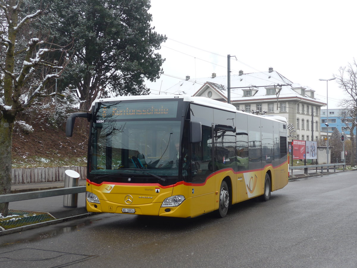 (189'498) - Geissmann, H�gglingen - AG 18'814 - Mercedes am 19. M�rz 2018 beim Bahnhof Wohlen