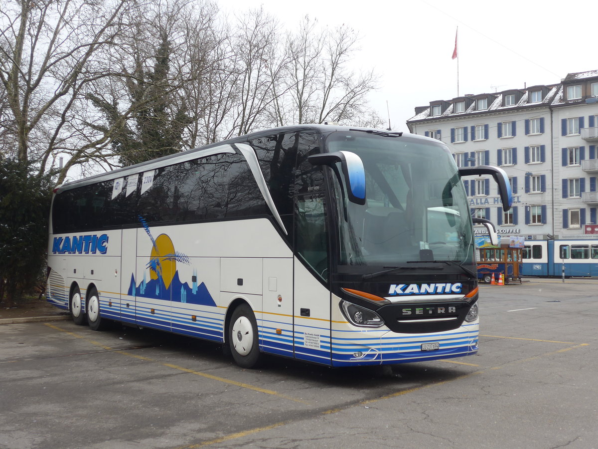 (189'550) - Kantic, Neudorf - LU 237'694 - Setra am 19. M�rz 2018 in Z�rich, Sihlquai