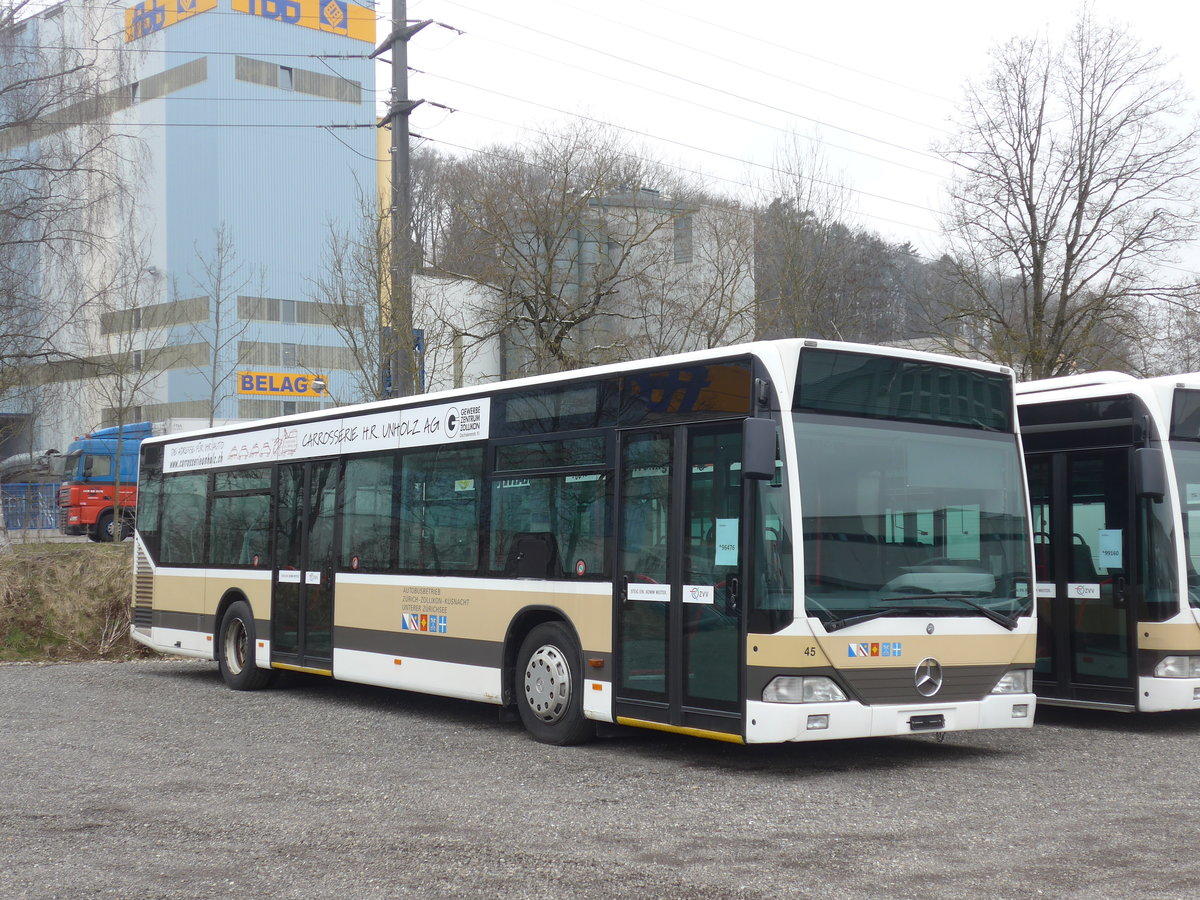 (189'577) AZZK Zollikon - Nr. 45 - Mercedes am 19. M�rz 2018 in Kloten, EvoBus