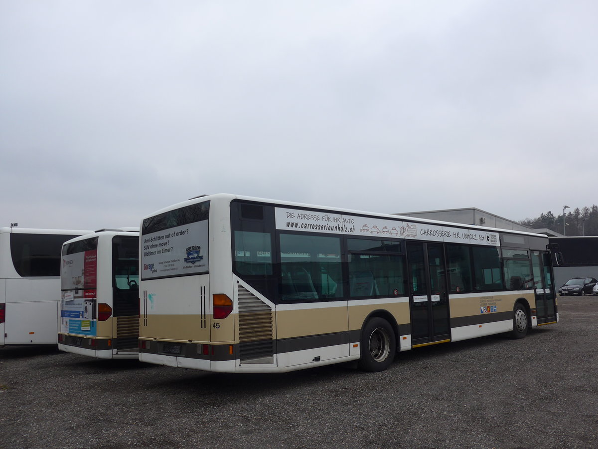 (189'583) - AZZK Zollikon - Nr. 45 - Mercedes am 19. M�rz 2018 in Kloten, EvoBus