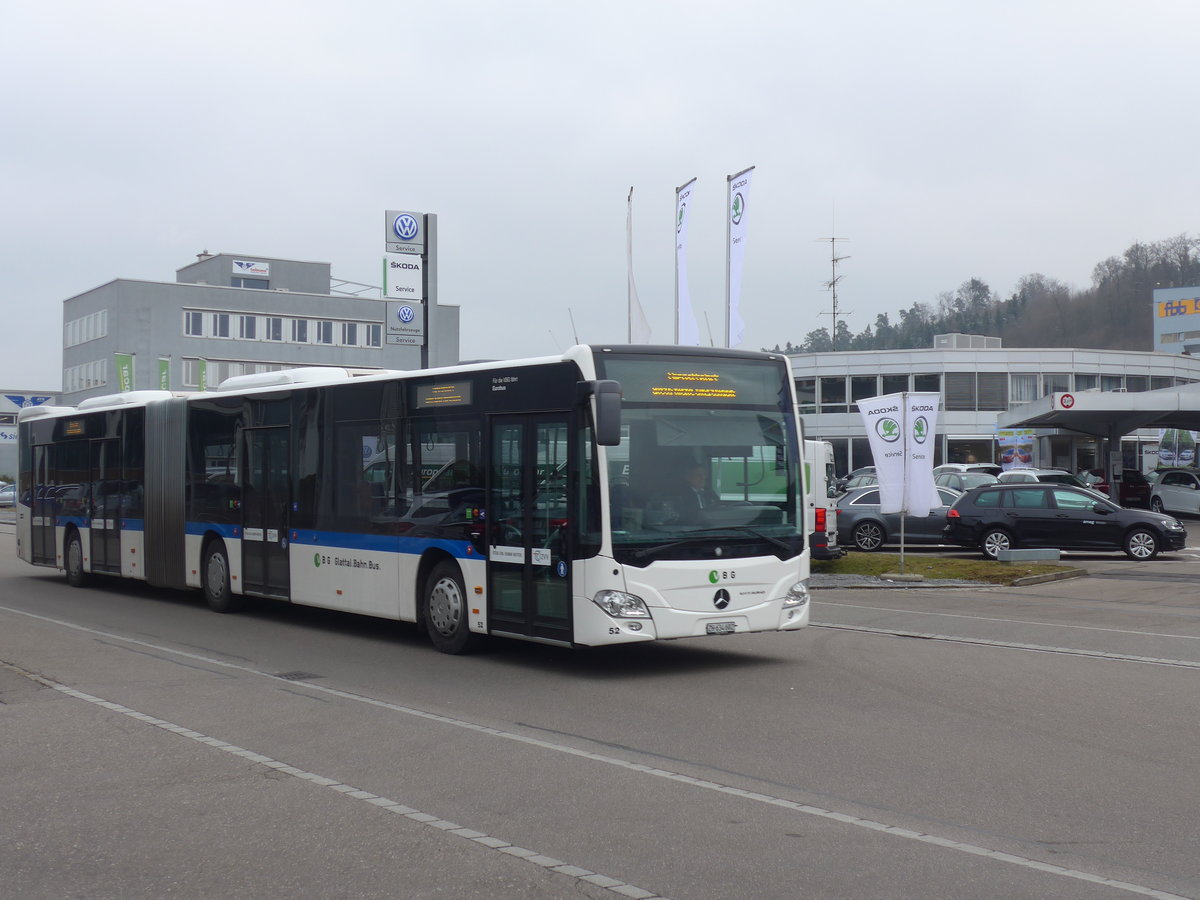 (189'593) - Welti-Furrer, Bassersdorf - Nr. 52/ZH 634'602 - Mercedes am 19. M�rz 2018 in Kloten, EvoBus