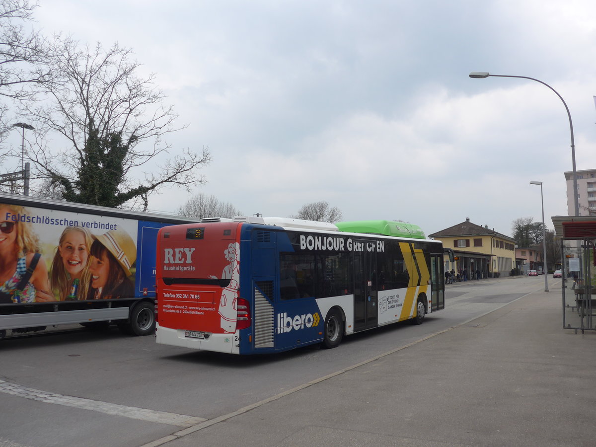 (189'642) - BGU Grenchen - Nr. 24/SO 144'738 - Mercedes am 26. M�rz 2018 beim Bahnhof Grenchen S�d