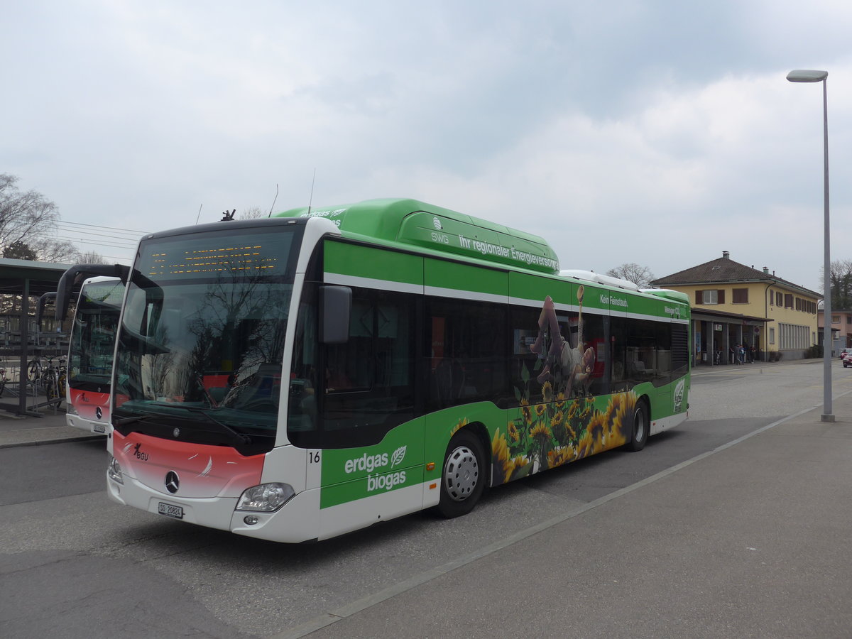 (189'645) - BGU Grenchen - Nr. 16/SO 20'824 - Mercedes am 26. M�rz 2018 beim Bahnhof Grenchen S�d